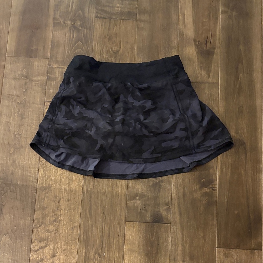 lululemon athletica Black Camouflage Mini Skirt